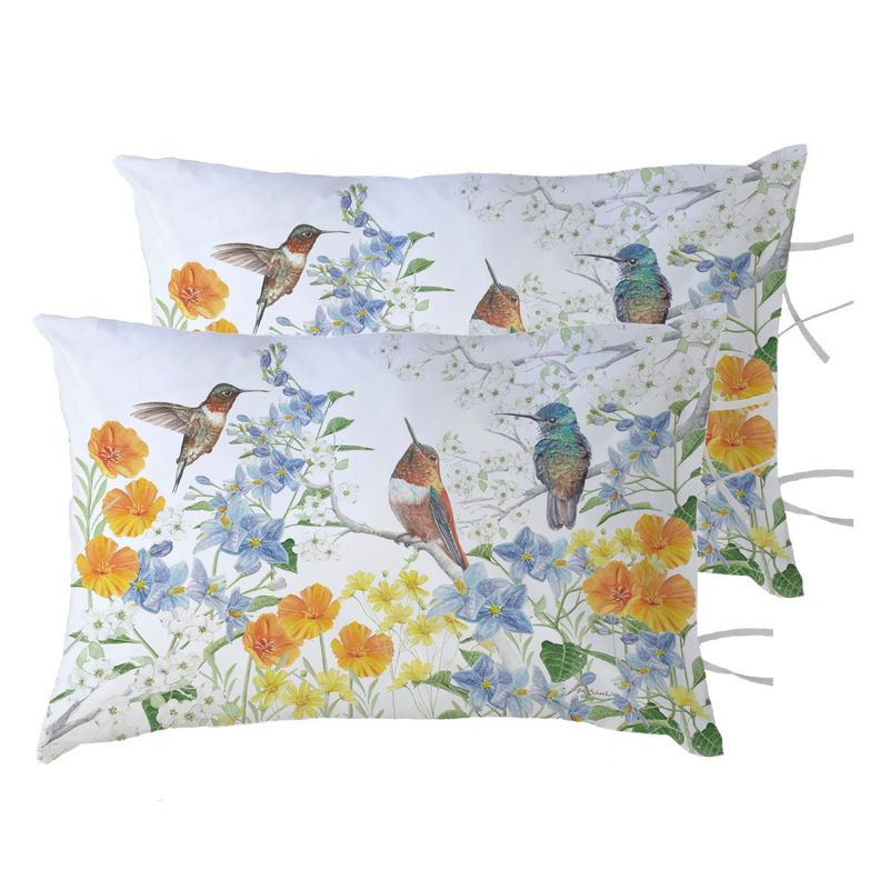 PACK 2 FUNDAS ALMOHADA PICAFLOR ARCOÍRIS 50X70-0