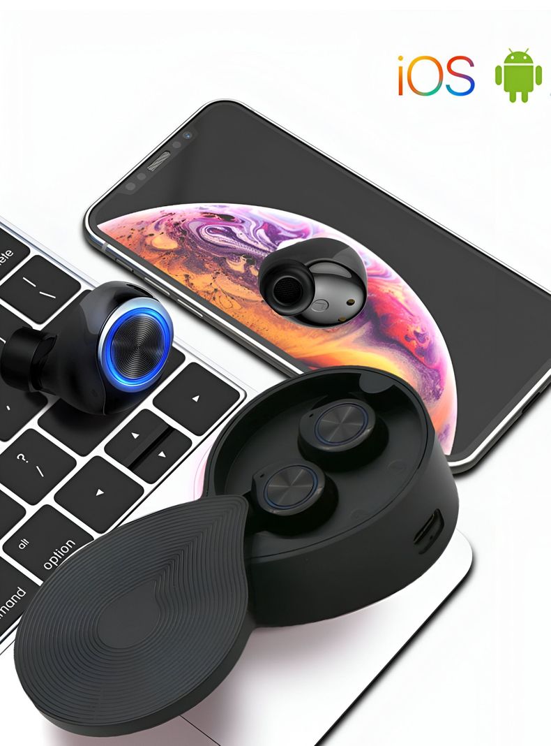 Audífonos bluetooth + 1 Reloj digital deportivo de regalo -2