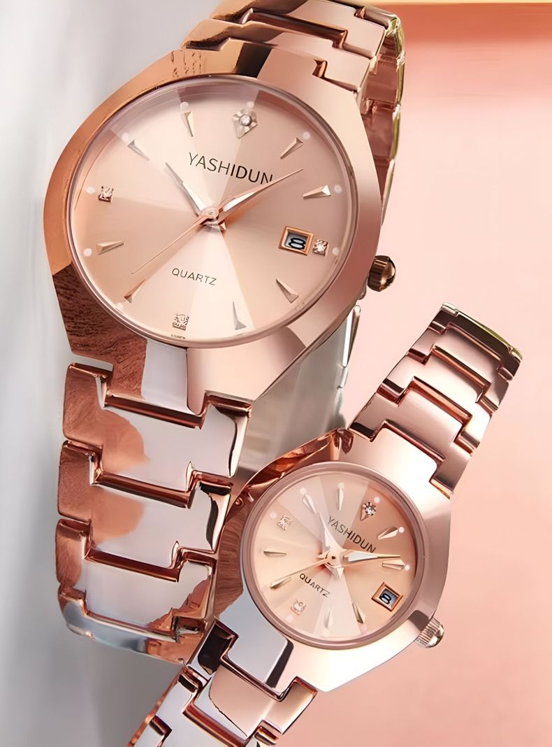 Relojes en set para él y ella + brazalete de regalo-5