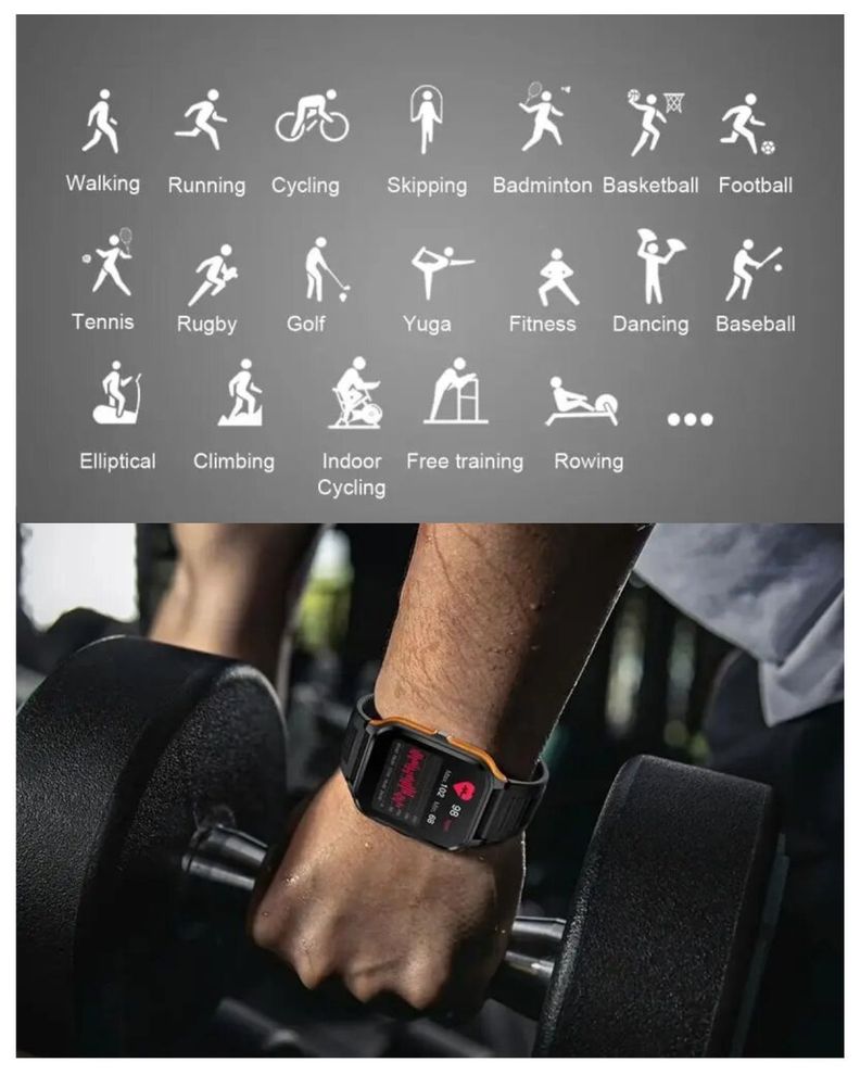 Reloj Smartwatch + regalo audífonos + correa deportiva-1
