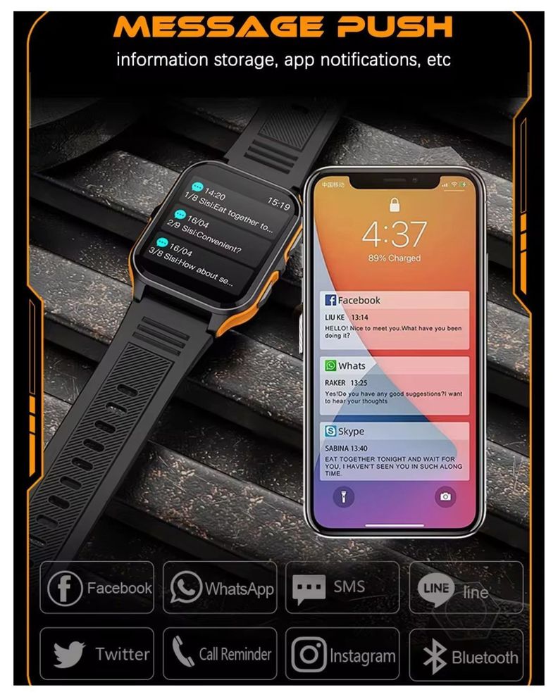 Reloj Smartwatch + regalo audífonos + correa deportiva-2