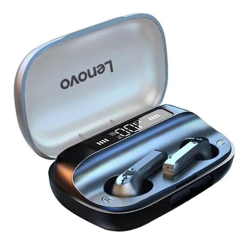 Auriculares Inalámbricos Lenovo Bluetooth Qt81 Ipx4 Negro-1