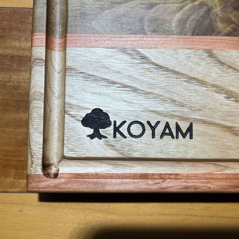 Tabla cortar de maderas nativas Hecha a Mano, KOYAM-1