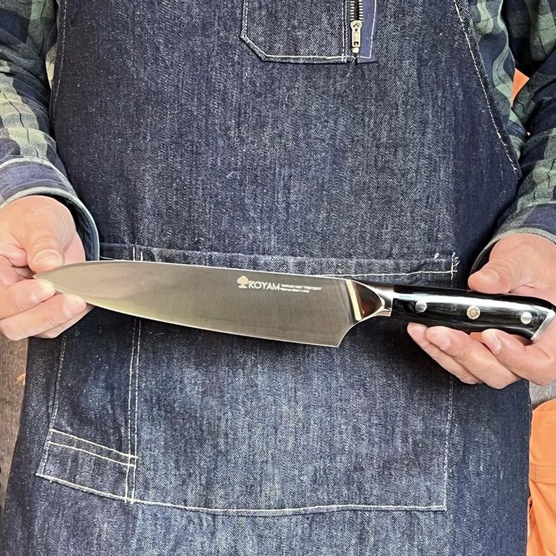 Cuchillo cocina Chef profesional 8in Acero 1.4116 Gama Alta-4