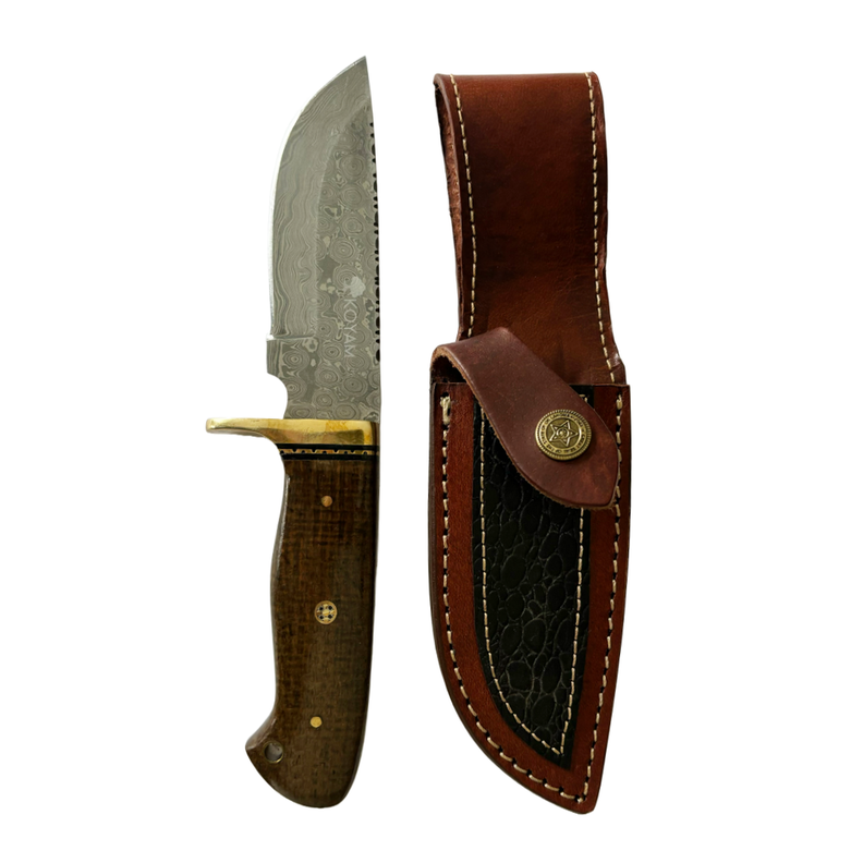Cuchillo Damasco Original Supervivencia 9in 512 capas-0