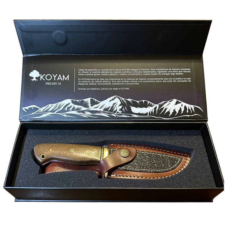 Cuchillo Damasco Original Supervivencia 9in 512 capas-3
