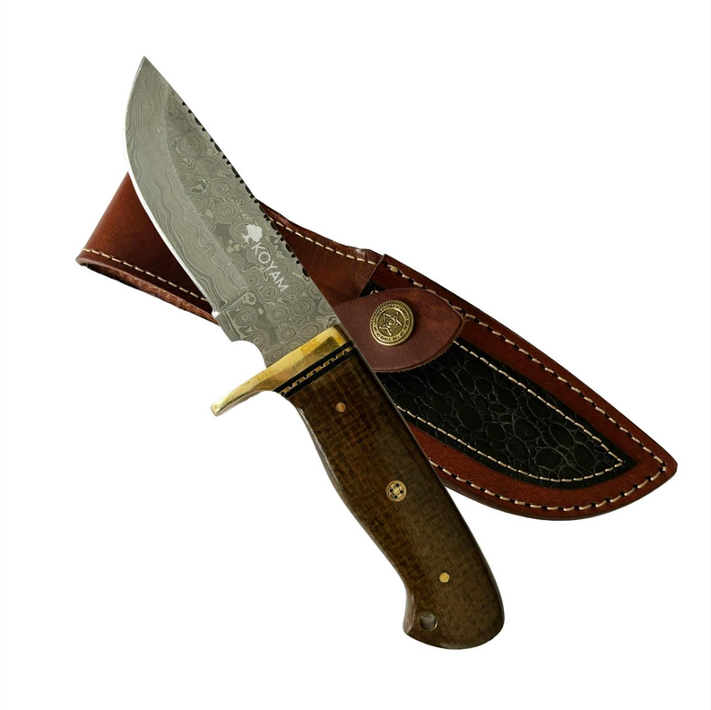 Cuchillo Damasco Original Supervivencia 9in 512 capas-1