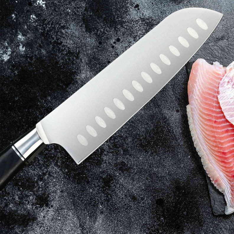 KOYAM Cuchillo Santoku 18cm Acero 1.4116-1