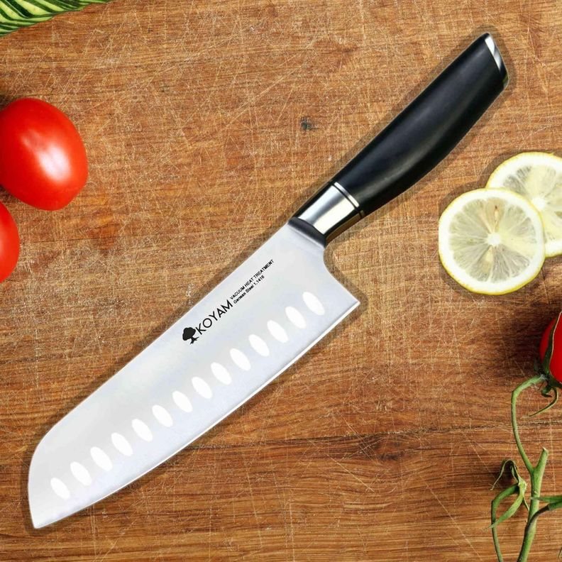 KOYAM Cuchillo Santoku 18cm Acero 1.4116-3