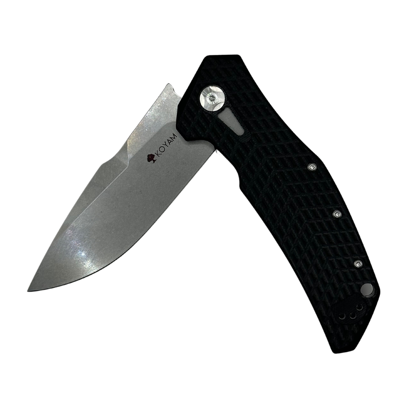 Cuchillo plegable Supervivencia y acampar Acero D2 Mango G10-2