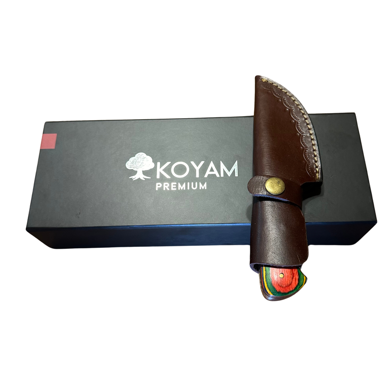 Cuchillo Damasco original Supervivencia 8in 512 capas-3