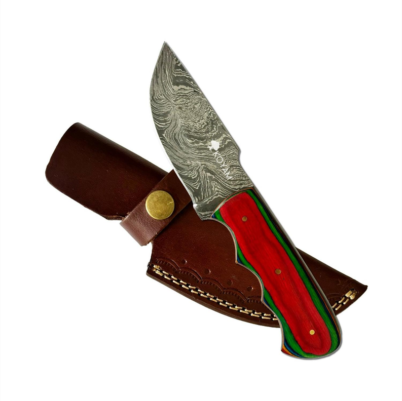 Cuchillo Damasco original Supervivencia 8in 512 capas-1