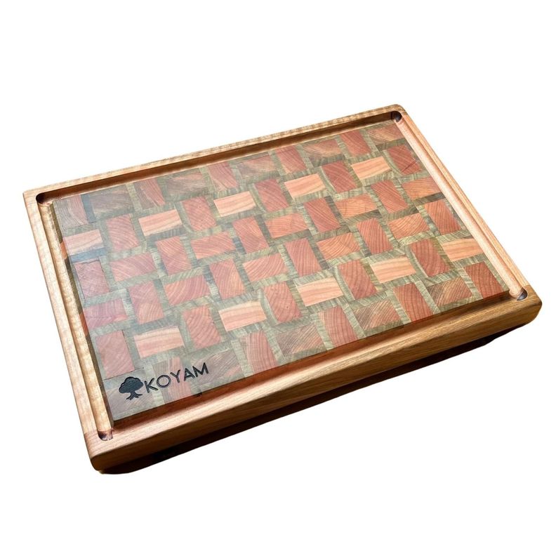 Tabla Cortar Tipo End Grain Madera Nativa Koyam-0