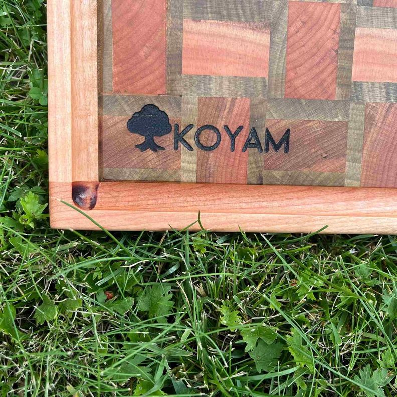 Tabla Cortar Tipo End Grain Madera Nativa Koyam-1