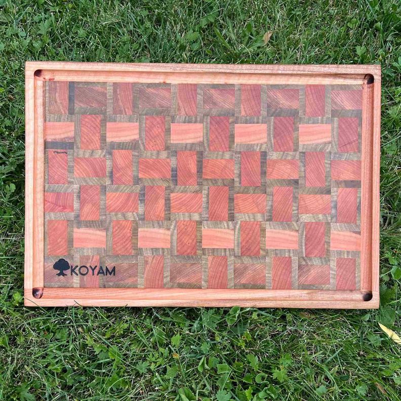 Tabla Cortar Tipo End Grain Madera Nativa Koyam-4