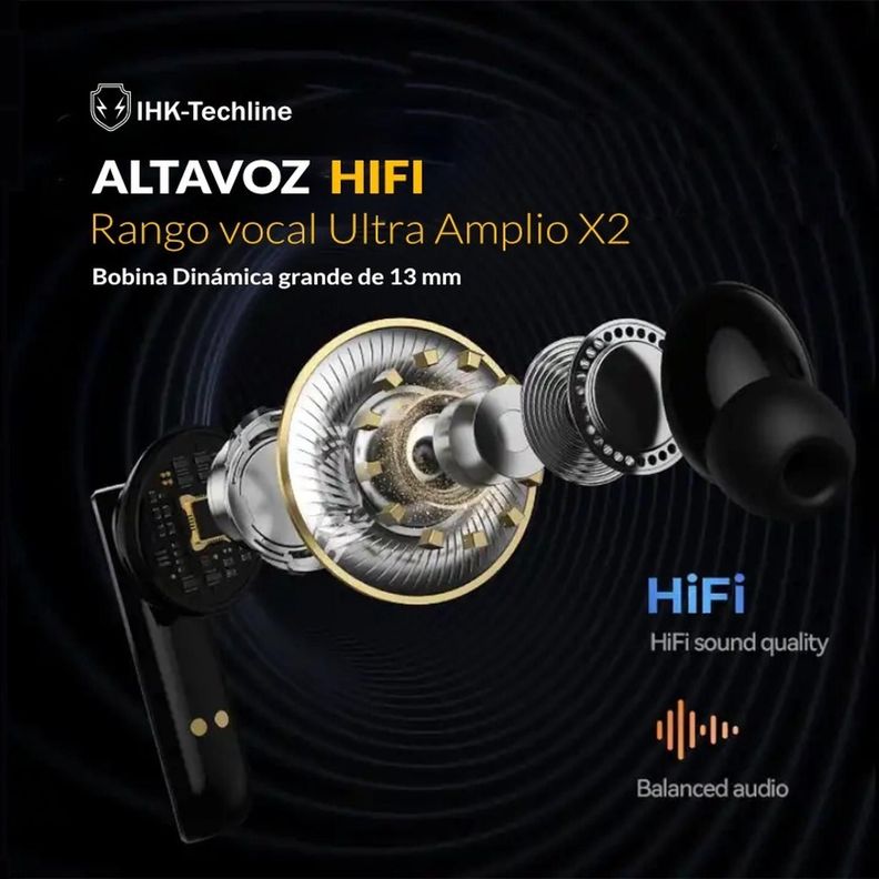 Audífonos Bluetooth TWS Noise Cancelling Hi-Res Audio-2