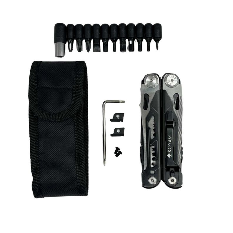 Alicate Multiherramienta de bolsillo 18 en 1 multiuso con cuchillo-1