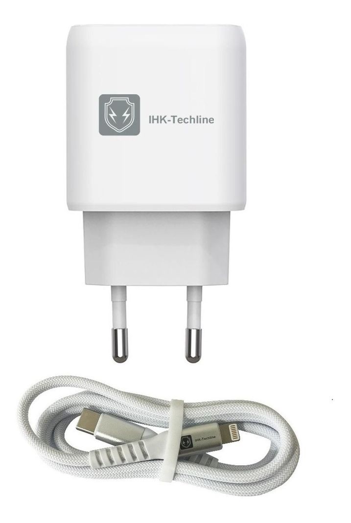Cargador 25w Carga Rápida. Incluye Cable C a L para iPhone-0