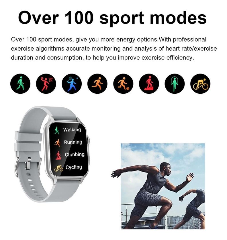 Smartwatch N80 Sport Funciones Corporales, llamadas-6