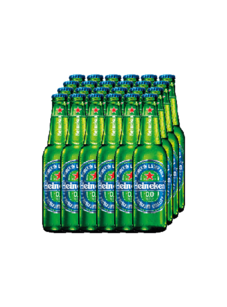 Cerveza Heineken Sin Alcohol Botella 330cc x24-0
