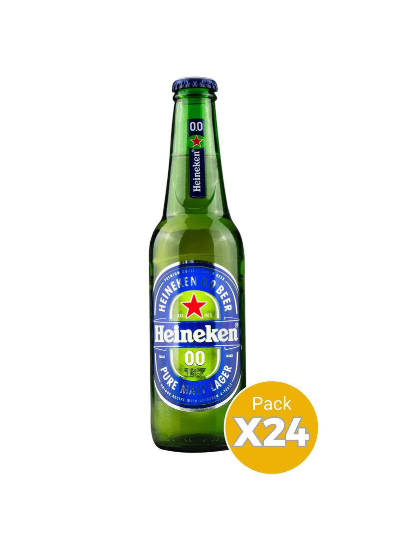 Cerveza Heineken Sin Alcohol Botella 330cc x24-1