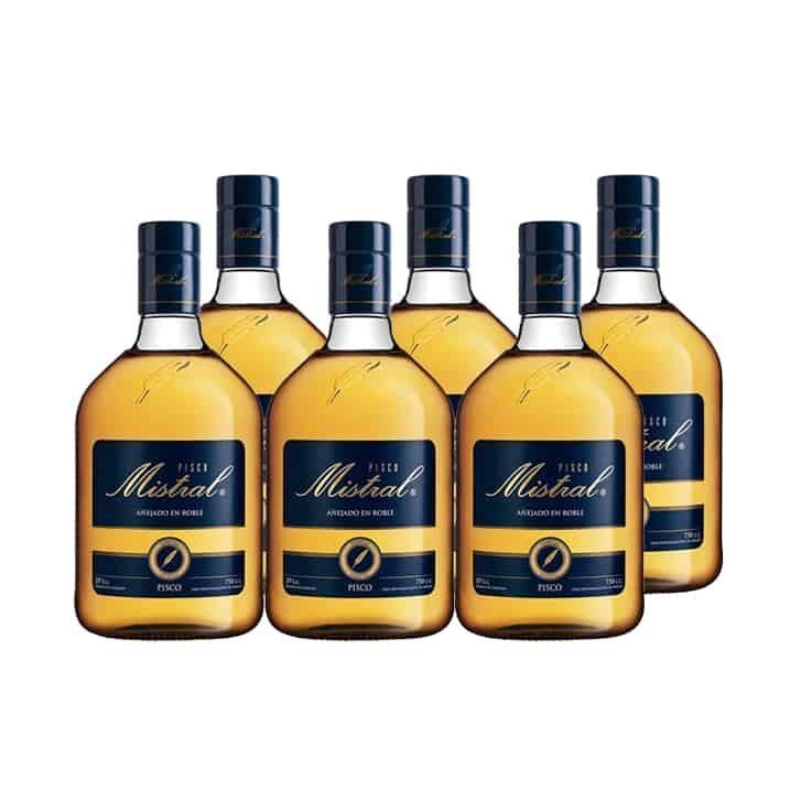 Pisco Mistral 35º Botella 750cc x6 -0