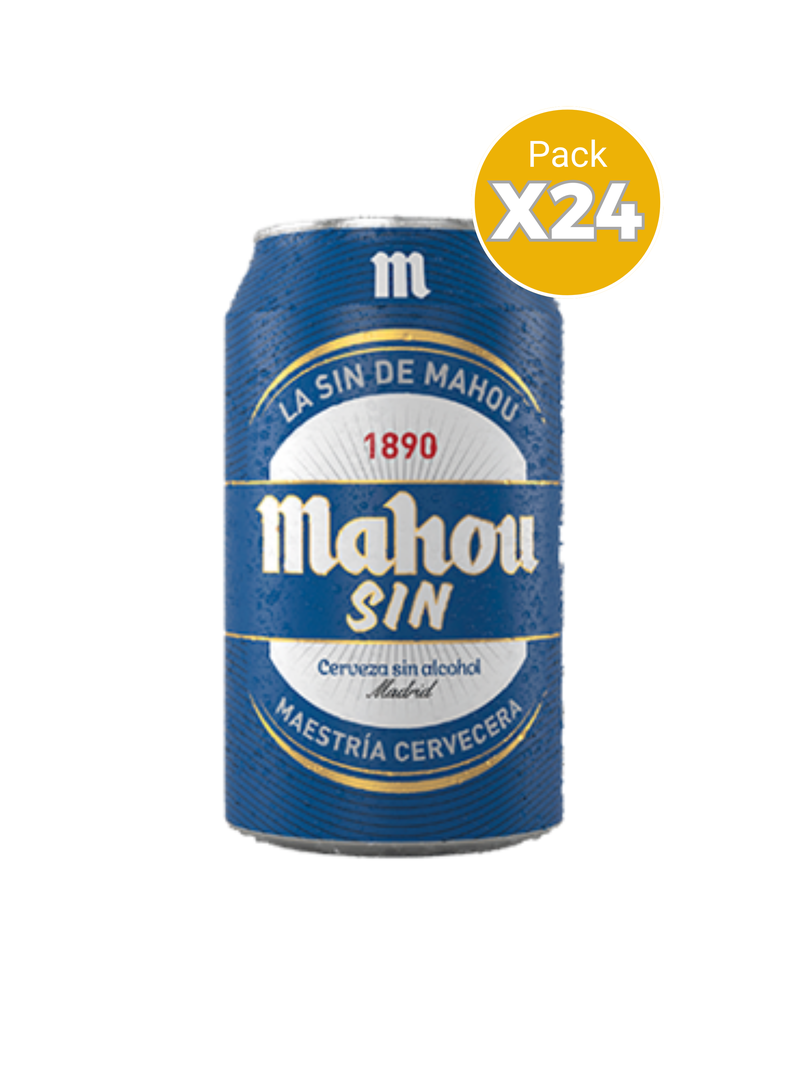Cerveza Mahou Sin Alcohol Lata 330cc x24-1