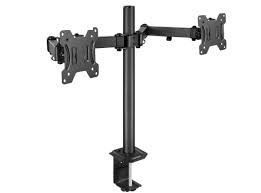 Soporte Para 2 Monitores De 12" A 27" Movibles Metalico Tecnolab-3