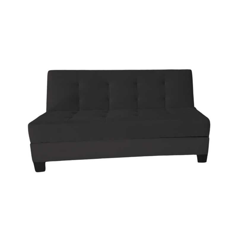 Futon Cama Baul Patagonia 15P Negro Felpa Pmadera-0