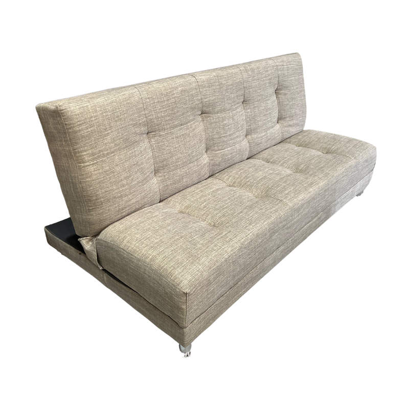 Futon Cama Patagonia 15P Gris Lino Claro  Pmetal-1