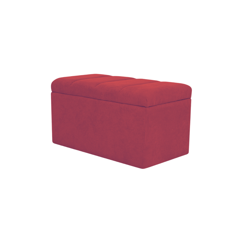 Banqueta Baul Lineal  Rojo
