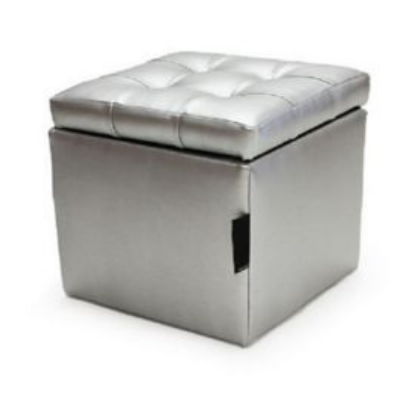 Puff baúl   Gris 40 x 40-1