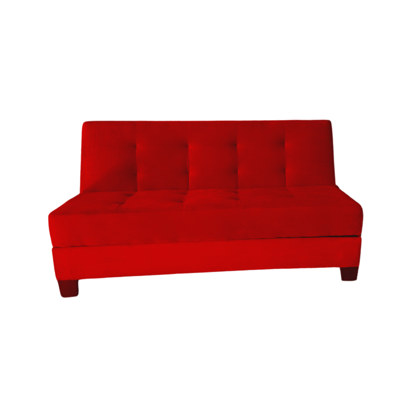 Futon Cama Baul Patagonia 15P Rojo Felpa Pmadera-0