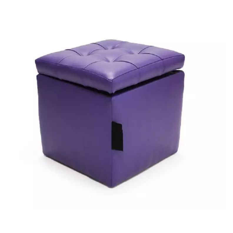 Puff baúl   morado  40 x 40-0