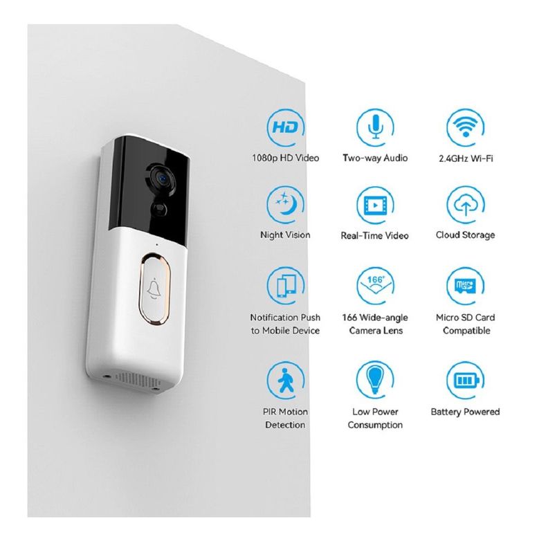 Timbre Inteligente Camara de Video WiFi Google-1