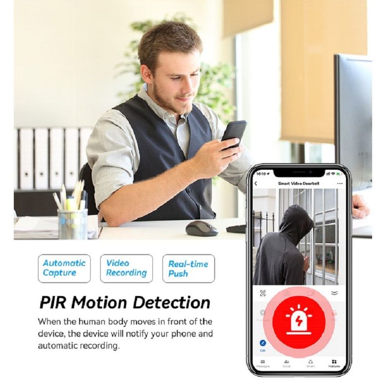 Timbre Inteligente Camara de Video WiFi Google-4