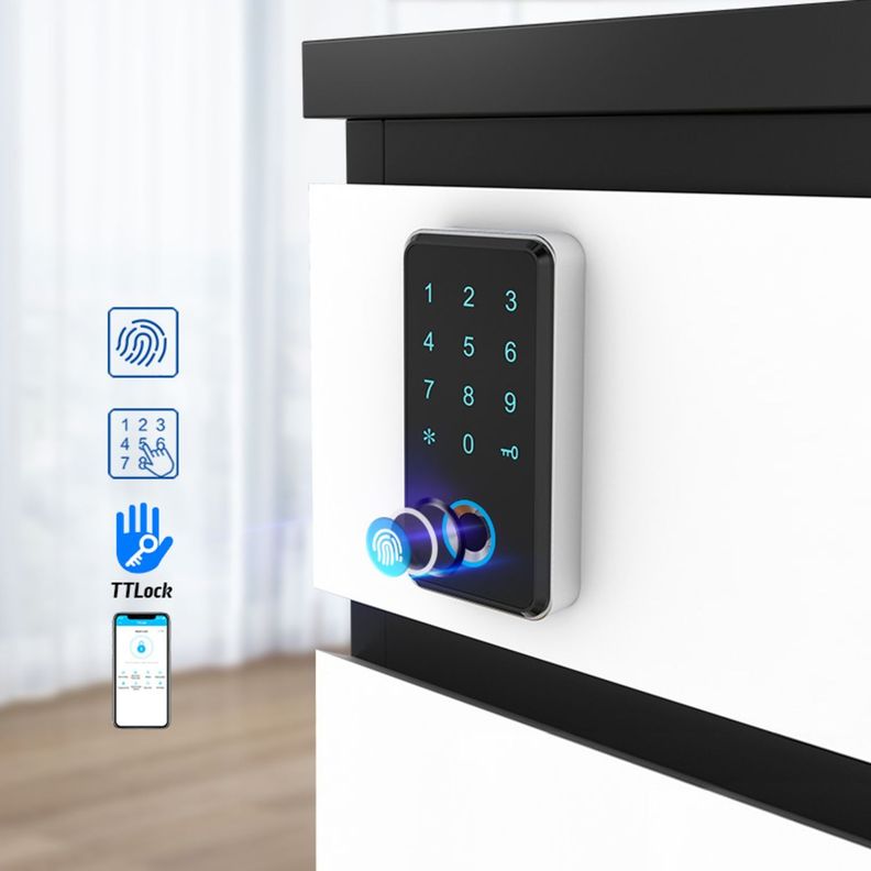 Cerrojo para cajón Inteligente con Huella Digital App-1
