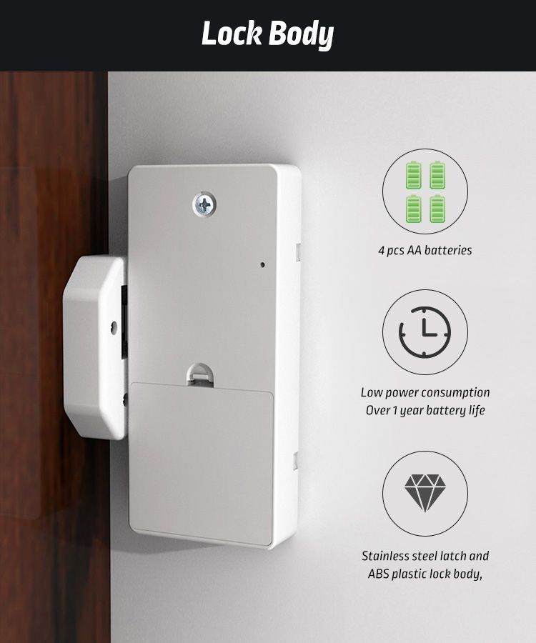 Cerrojo para cajón Inteligente con Huella Digital App-5