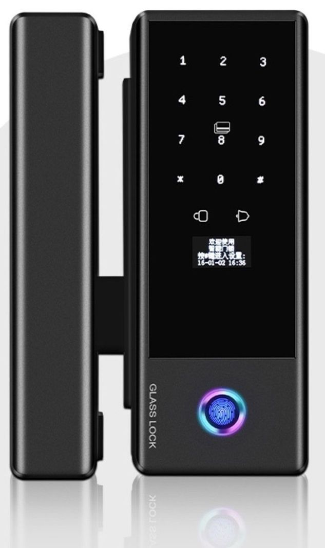 Cerradura Electrónica Inteligente Bluetooth Puerta de Vidrio-0