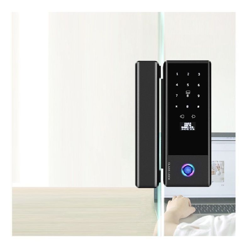Cerradura Electrónica Inteligente Bluetooth Puerta de Vidrio-2