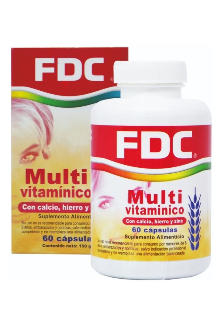 Multivitaminico + Calcio + Fierro + Zinc X 60 Capsulas-0