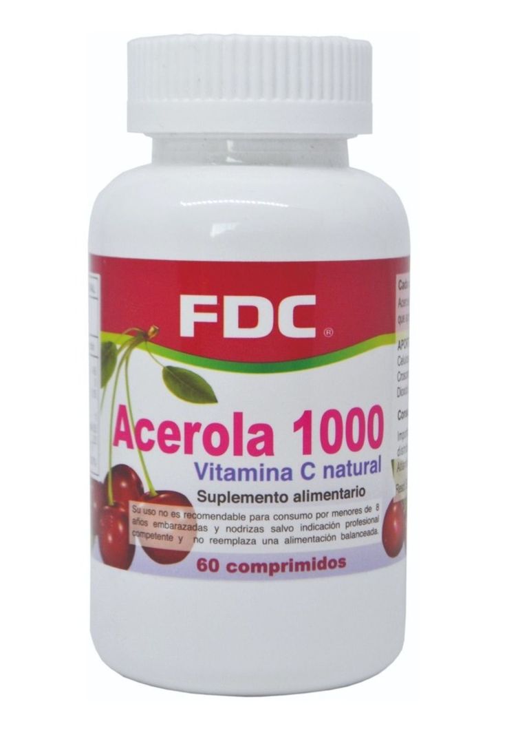 Acerola Vitamina C Natural 1000 Mg X 60 Comp-0