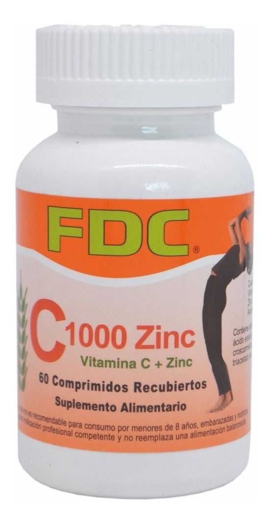 Vitamina C 1000 + Zinc Fdc X 60 Comprimidos-0
