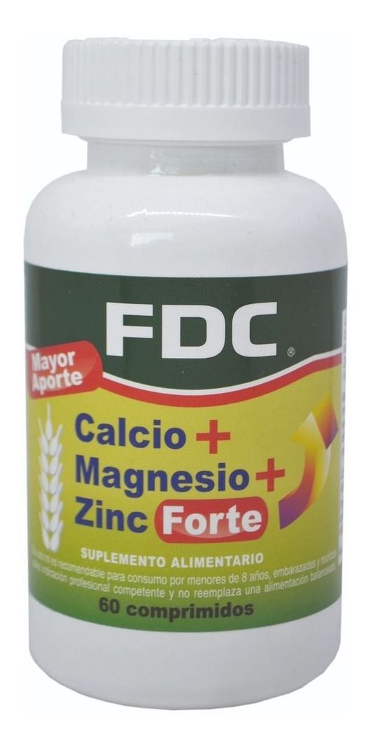 Calcio+magnesio+zinc Forte X 60 Comprimidos-0