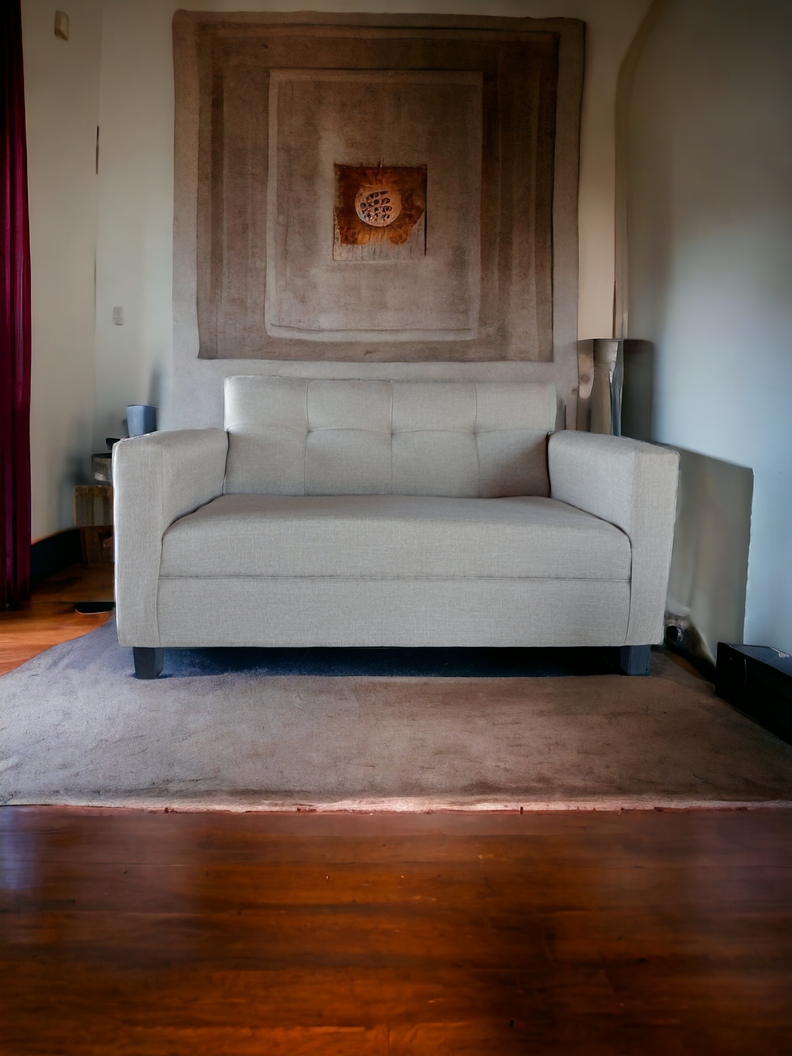 Sofa 2 cuerpos ruan lino beige -0