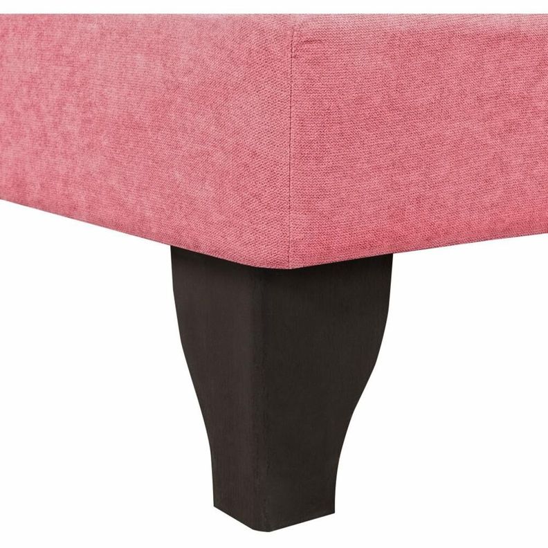Base De Cama Europea King Felpa Rosado-1