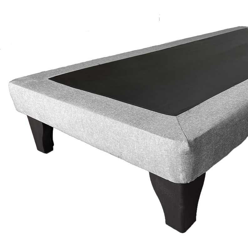 Base de Cama Europea King Tela Gris Claro-3