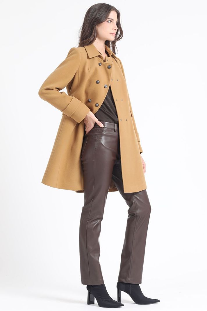 Abrigo Semi Cruce, Muflon Camel Liola-1