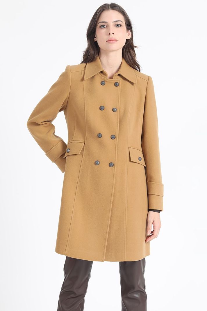Abrigo Semi Cruce, Muflon Camel Liola-5