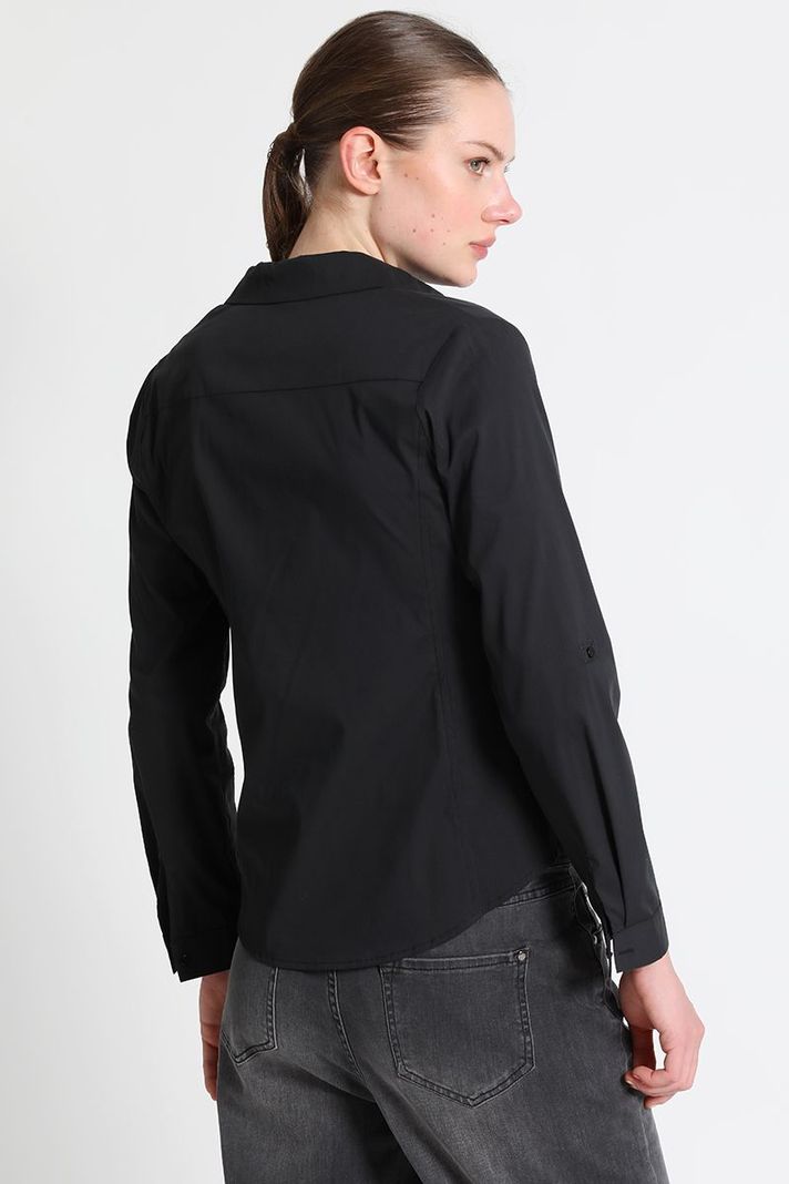 Blusa Camisera Entallada Negro Liola-4